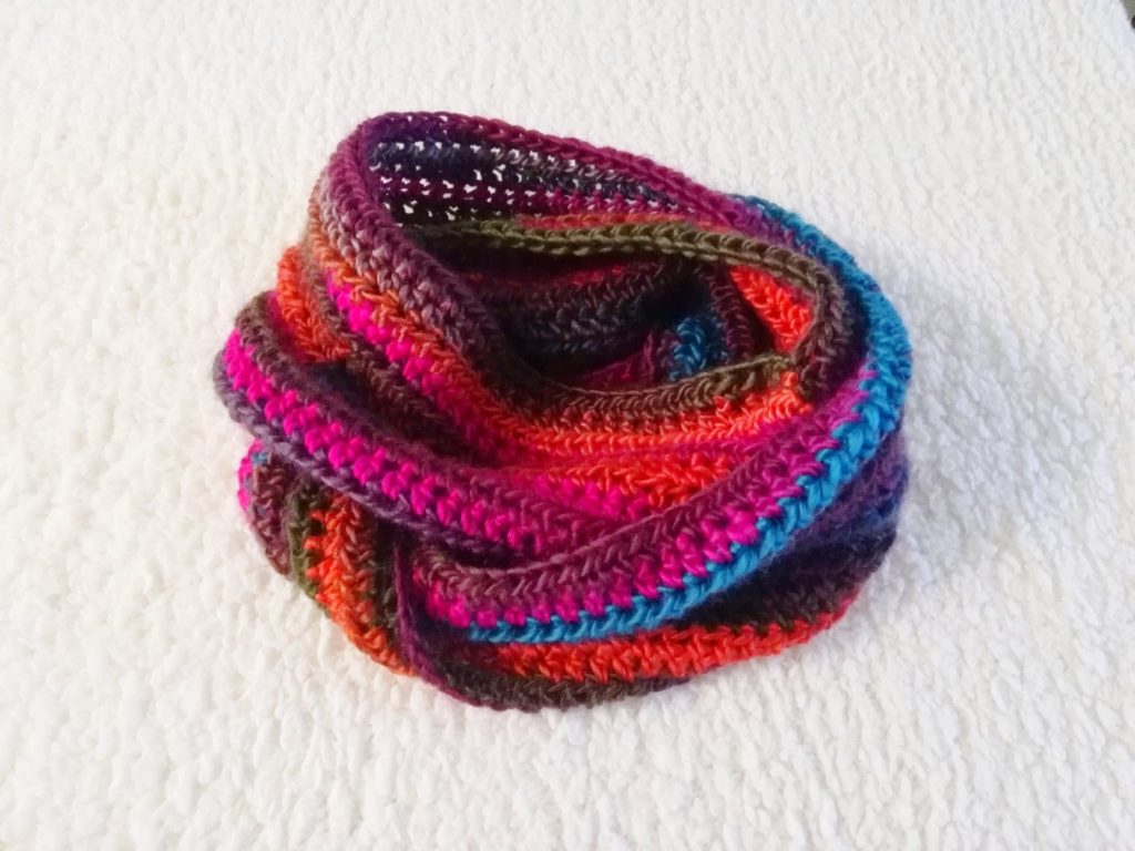 Crochet The Autumn Leaves Infinity Scarf