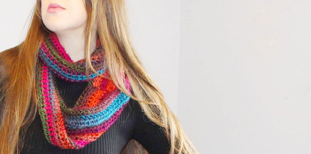 Crochet The Autumn Leaves Infinity Scarf