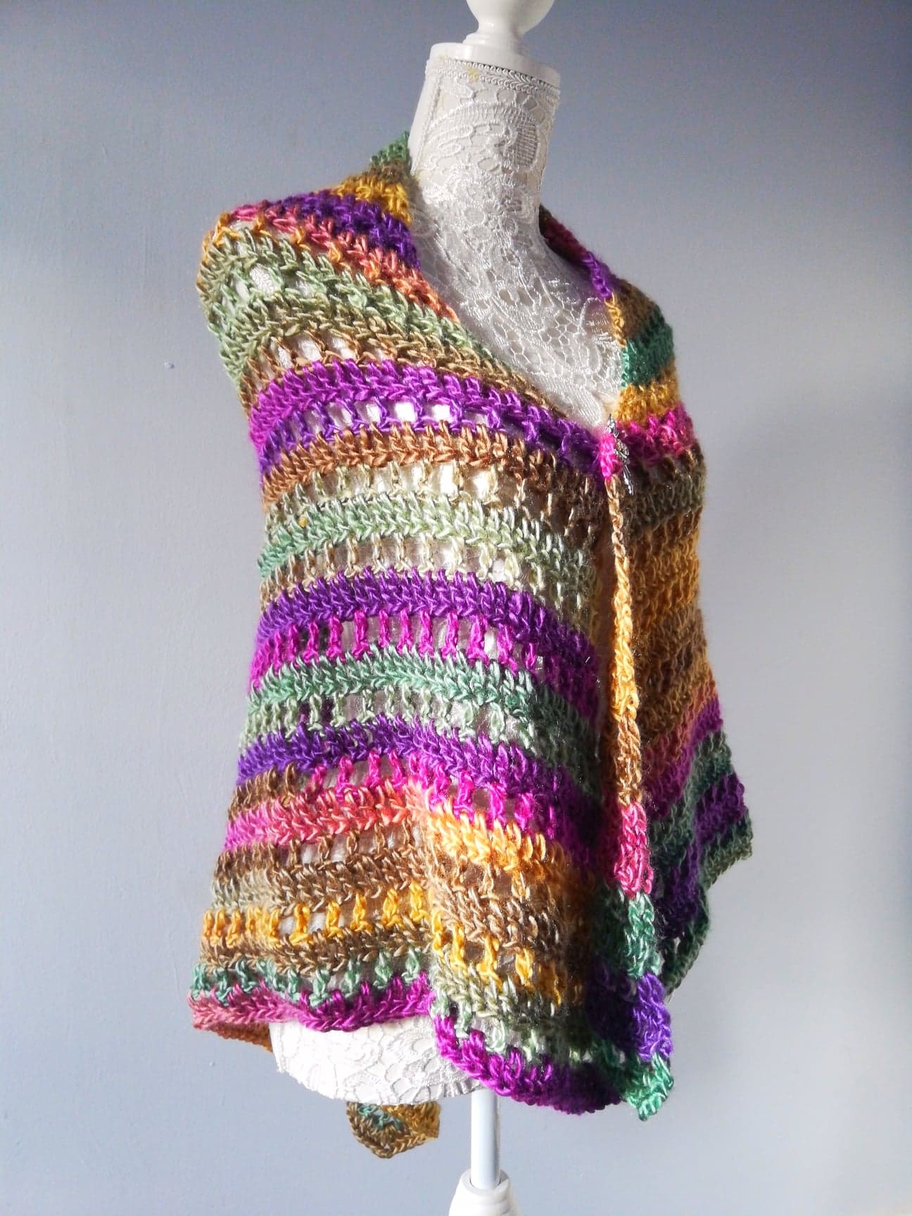 Crochet The Beautiful Maiden Wrap by Selina Veronique Crochet