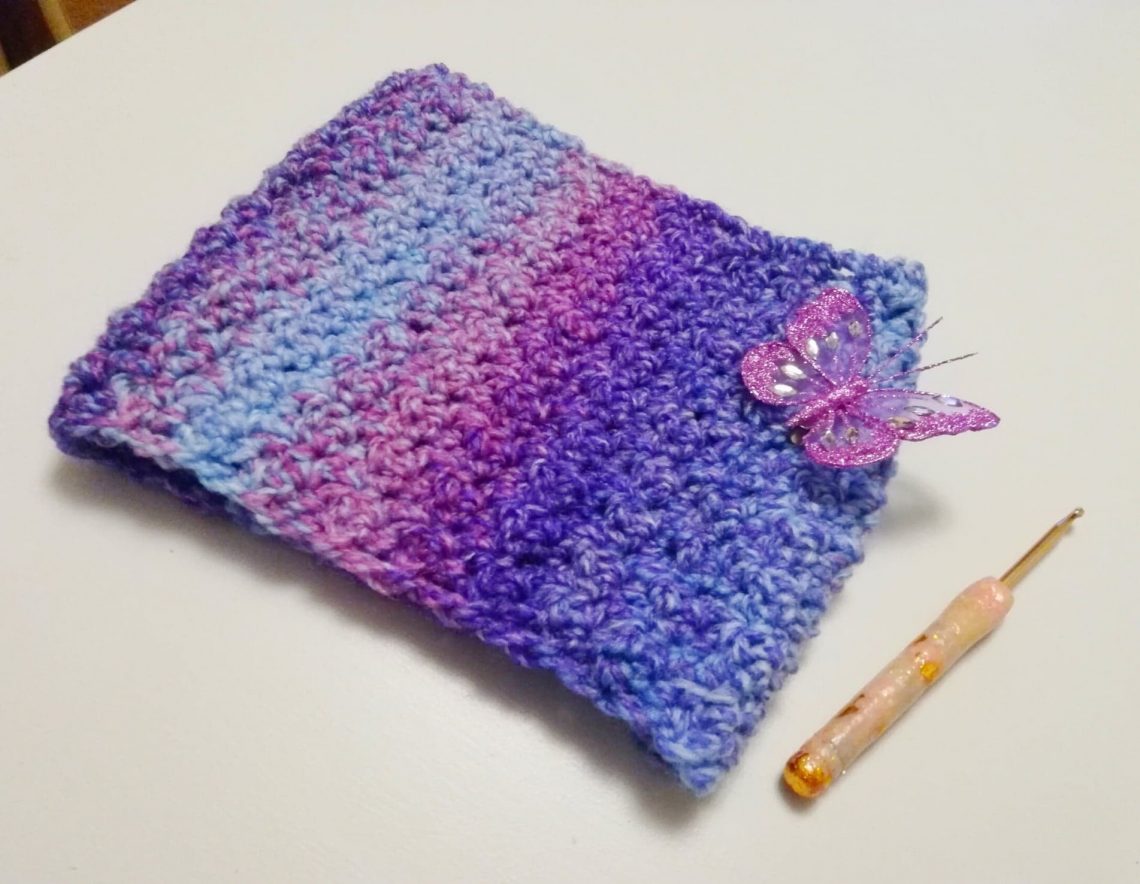 Crochet Ombre Violet Cowl