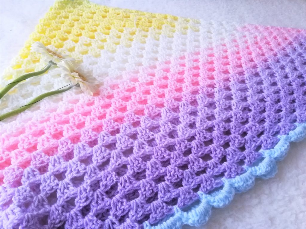 Crochet The Rainbow Shawl