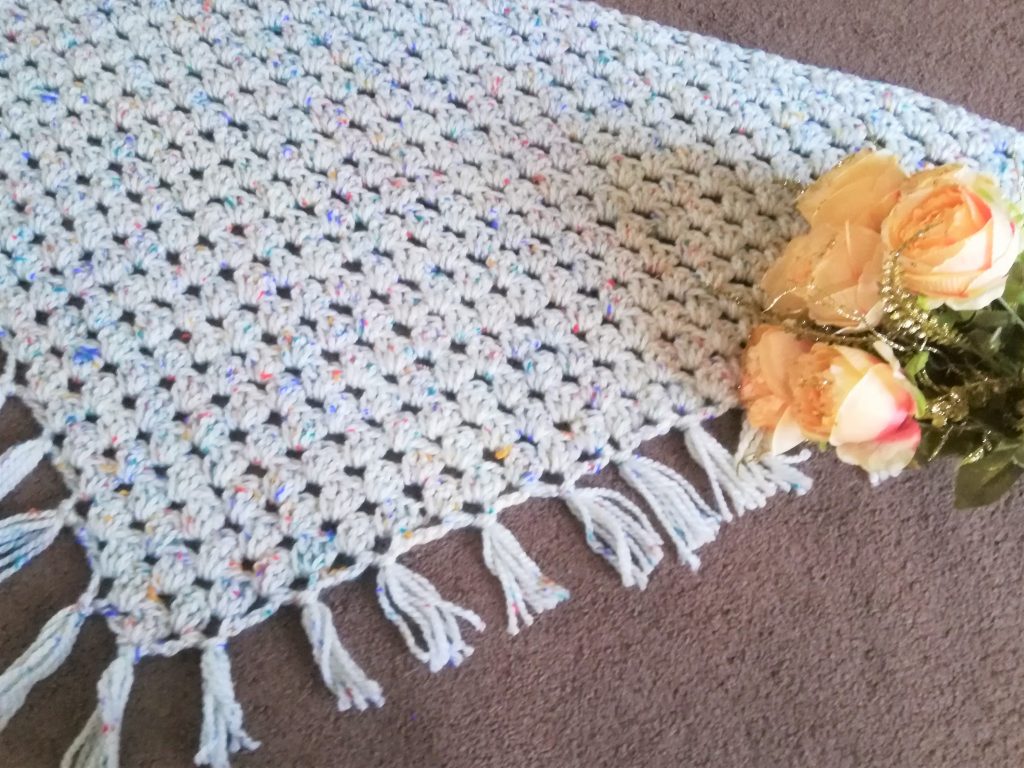 Crochet a Beautiful Boho Chunky Fringed Wrap