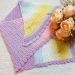 Crochet Asymmetrical Rainbow Shawl
