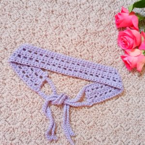 Crochet Romantic Lilac Headband
