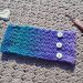 Crochet Feminine Headband with Buttons