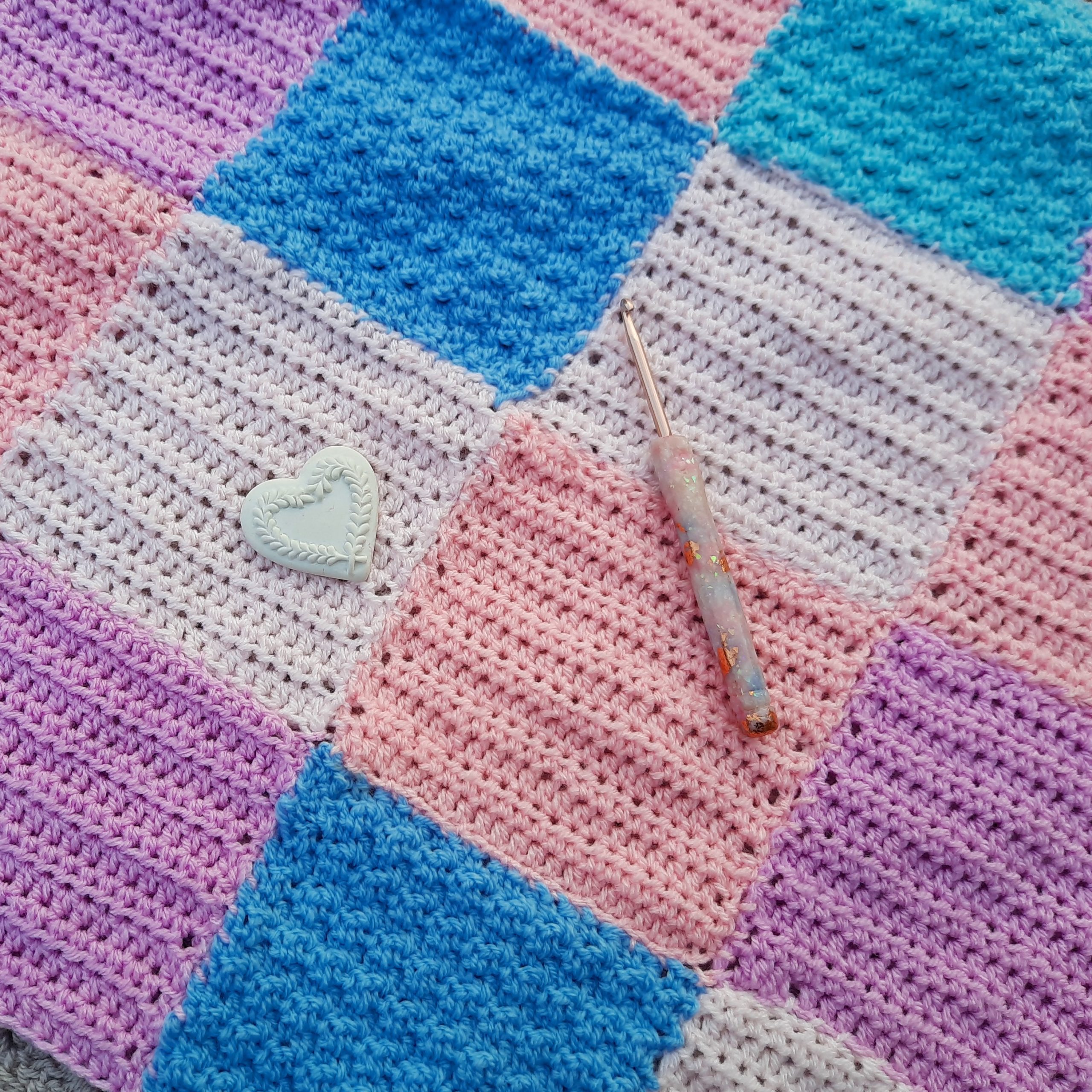 Crochet The Iconic Patchwork Pastel Cardigan