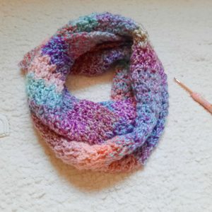 Crochet The Simple Purity Infinity Scarf