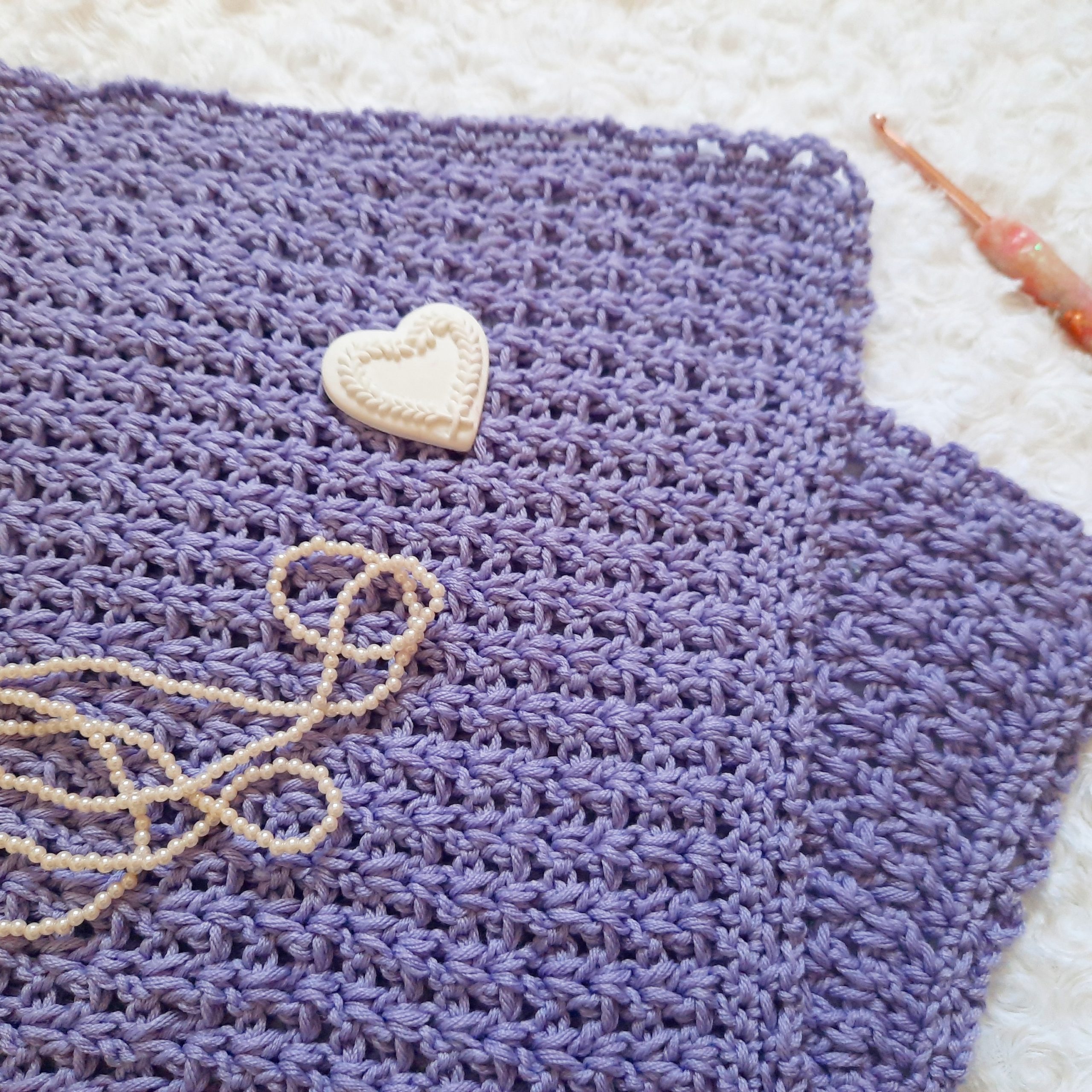 Crochet The Sweet Lilac Edwardian Era Wrap