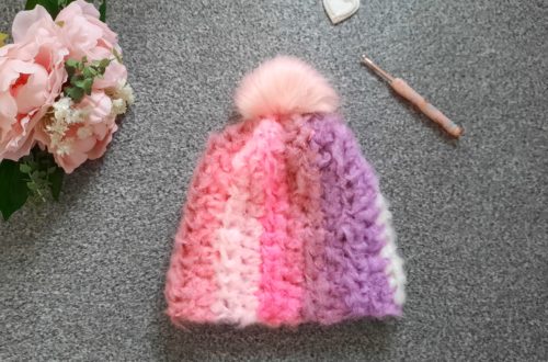 Crochet Easy Mandala Fluffy Beanie