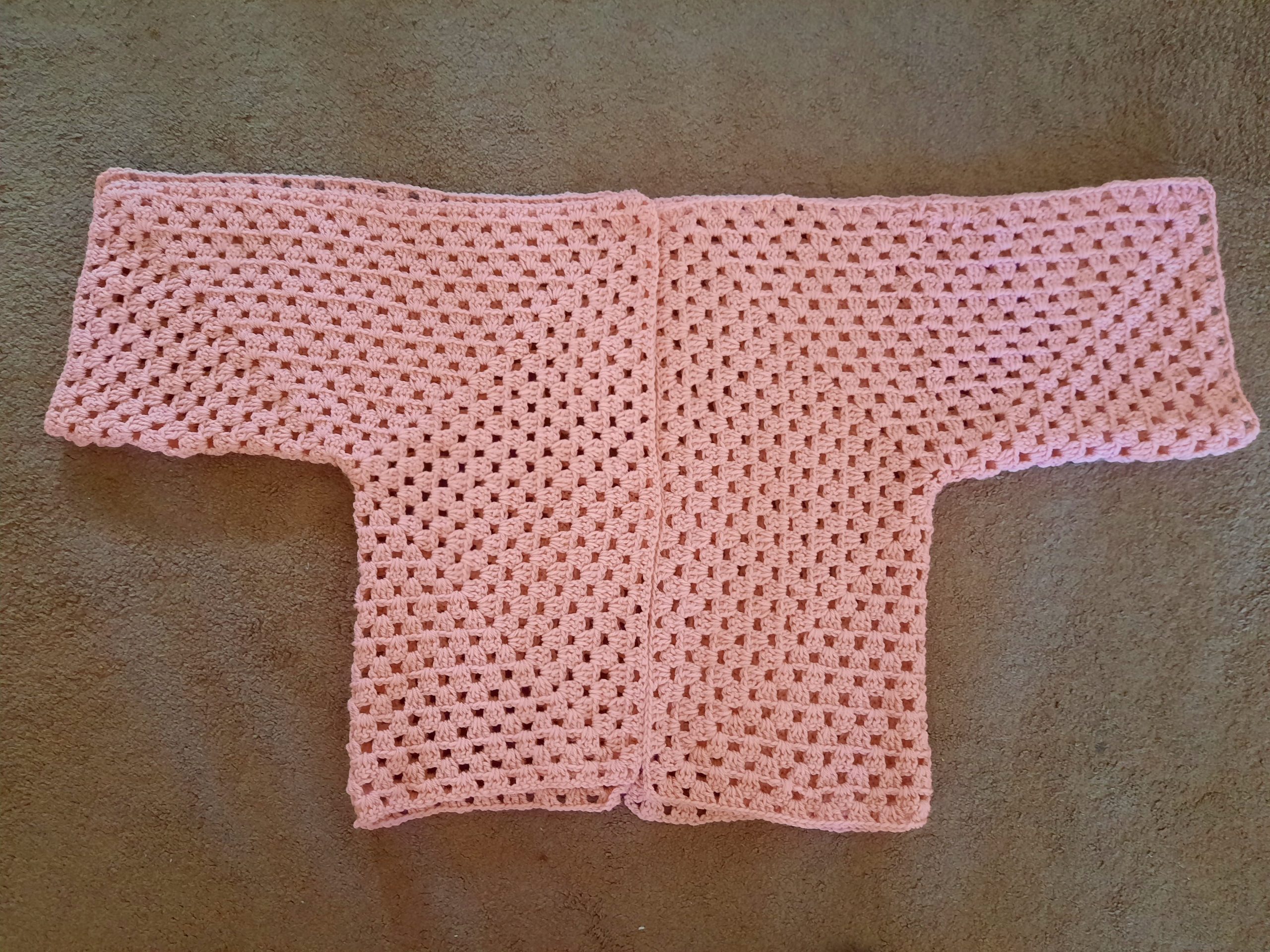 Crochet cardigan project
