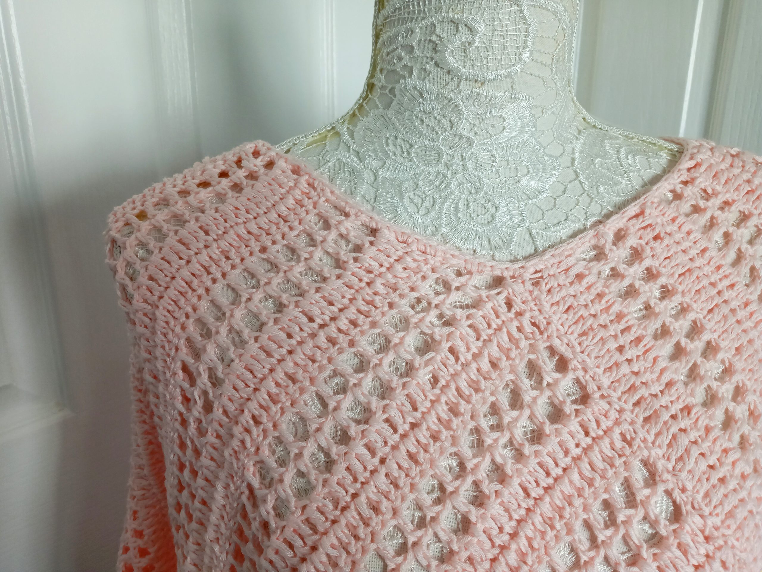 Crochet Summer Pink Poncho