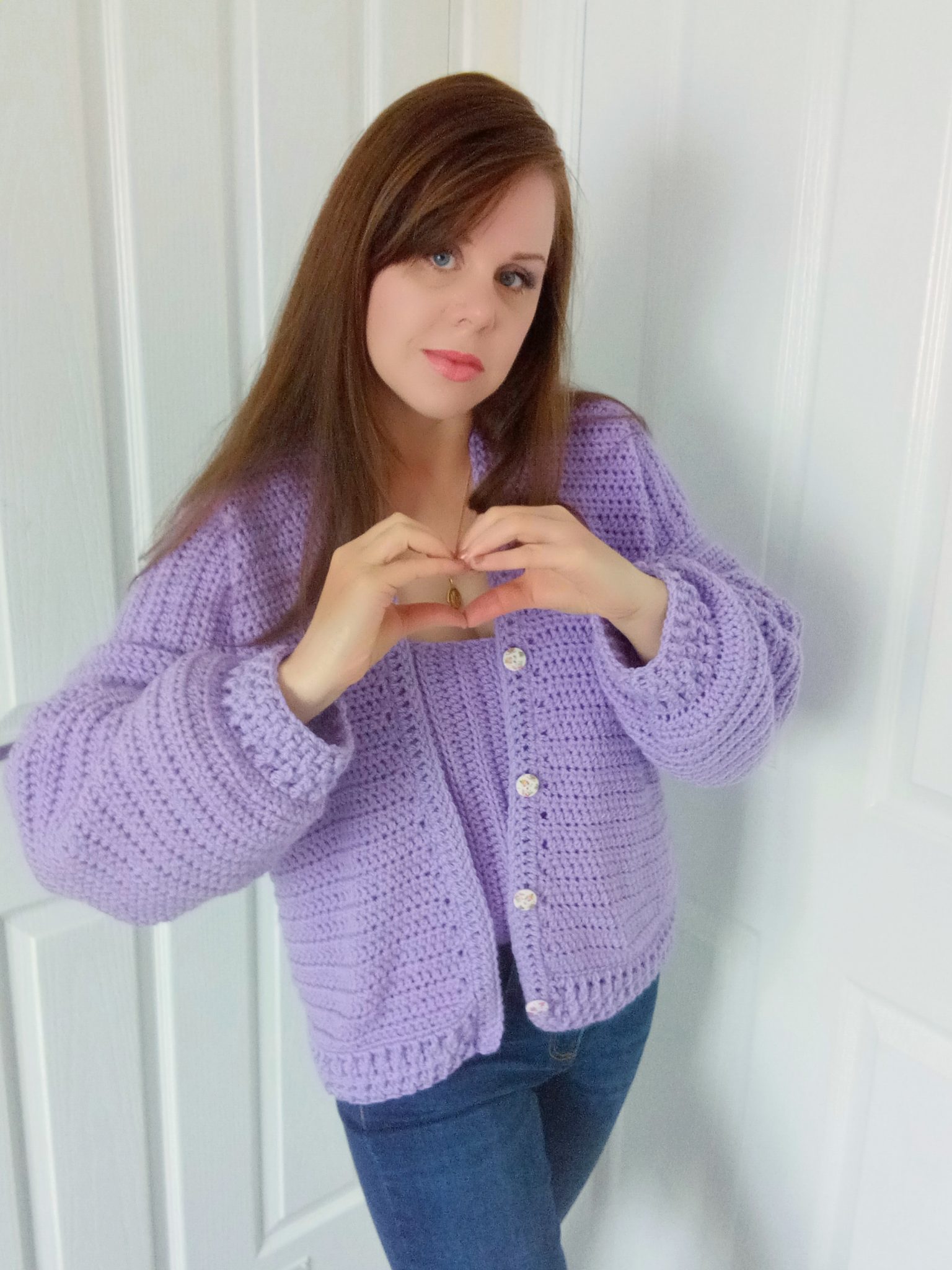 Crochet The Sweet Lilac Cardigan by Selina Veronique
