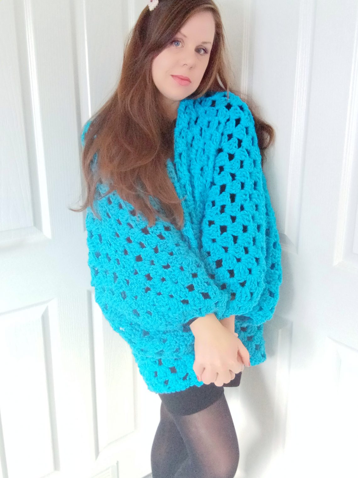 Crochet The Sapphire Hexagon Cardigan Pattern