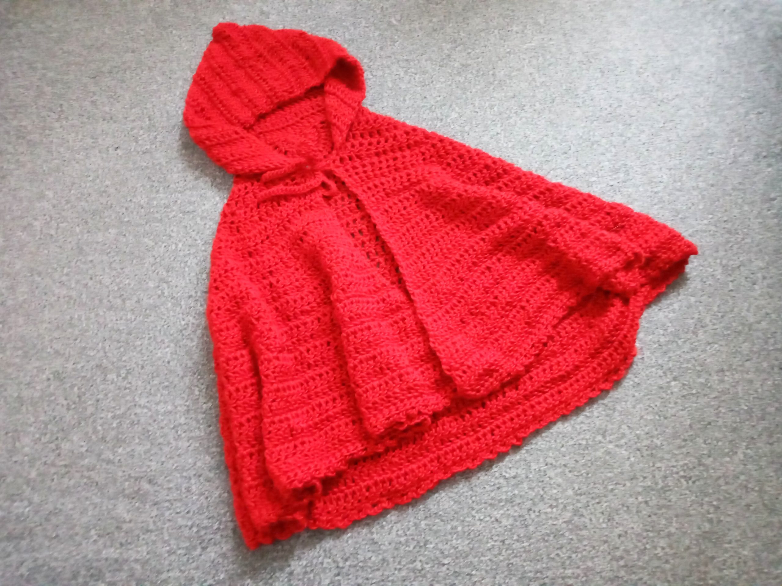 Crochet The Scarlet Hooded Shawl Pattern