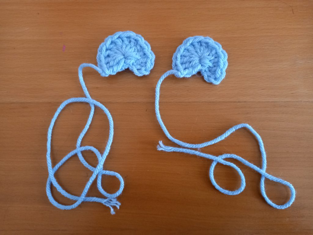 Crochet 2 bear ear