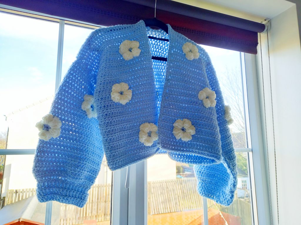 Crochet The Bella Flower Cardigan Free Pattern