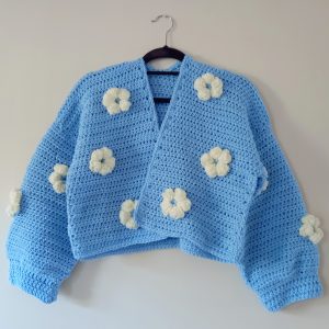 Crochet The Bella Flower Cardigan