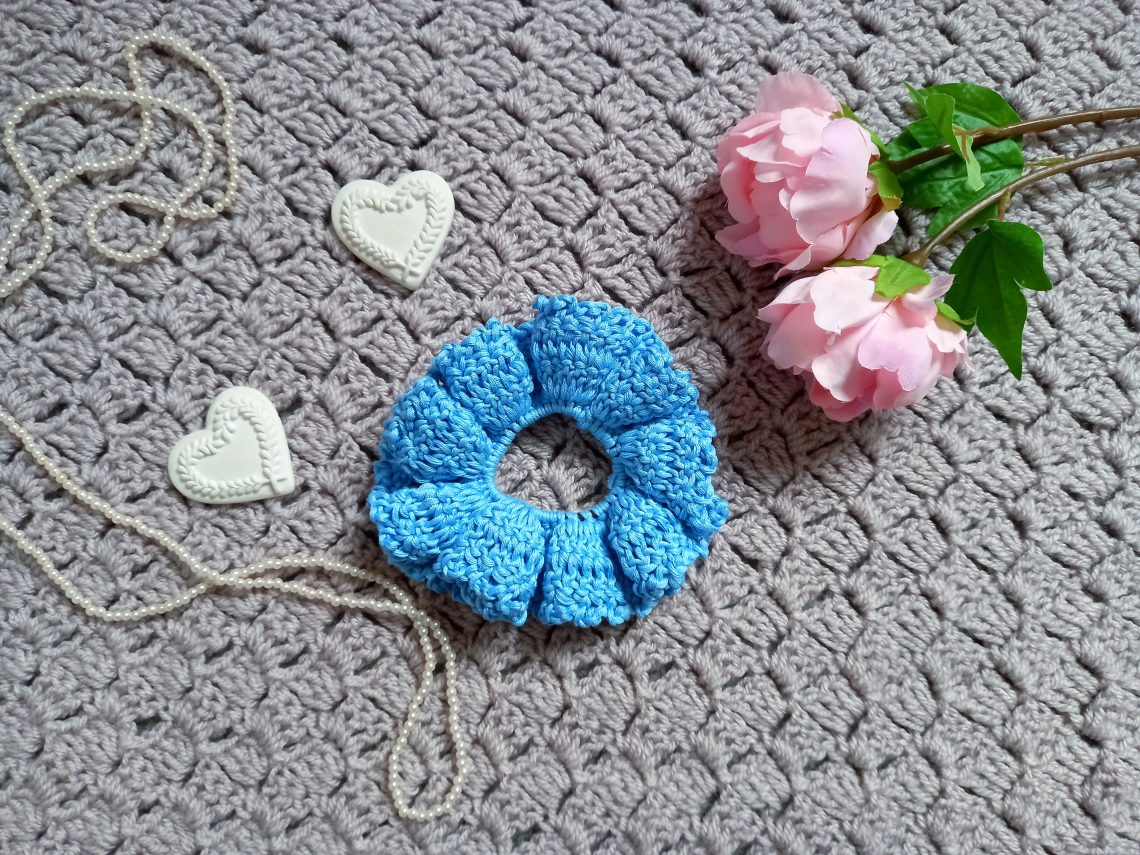 Crochet Feminine Cotton Scrunchie Pattern