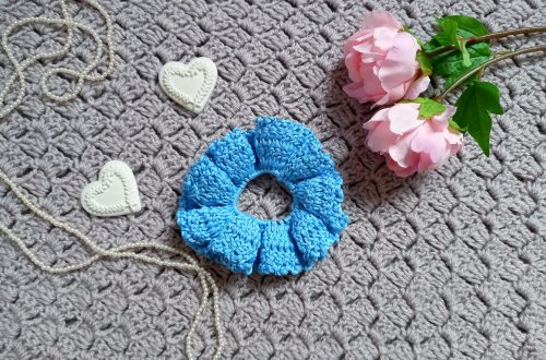 Crochet Feminine Cotton Scrunchie Pattern