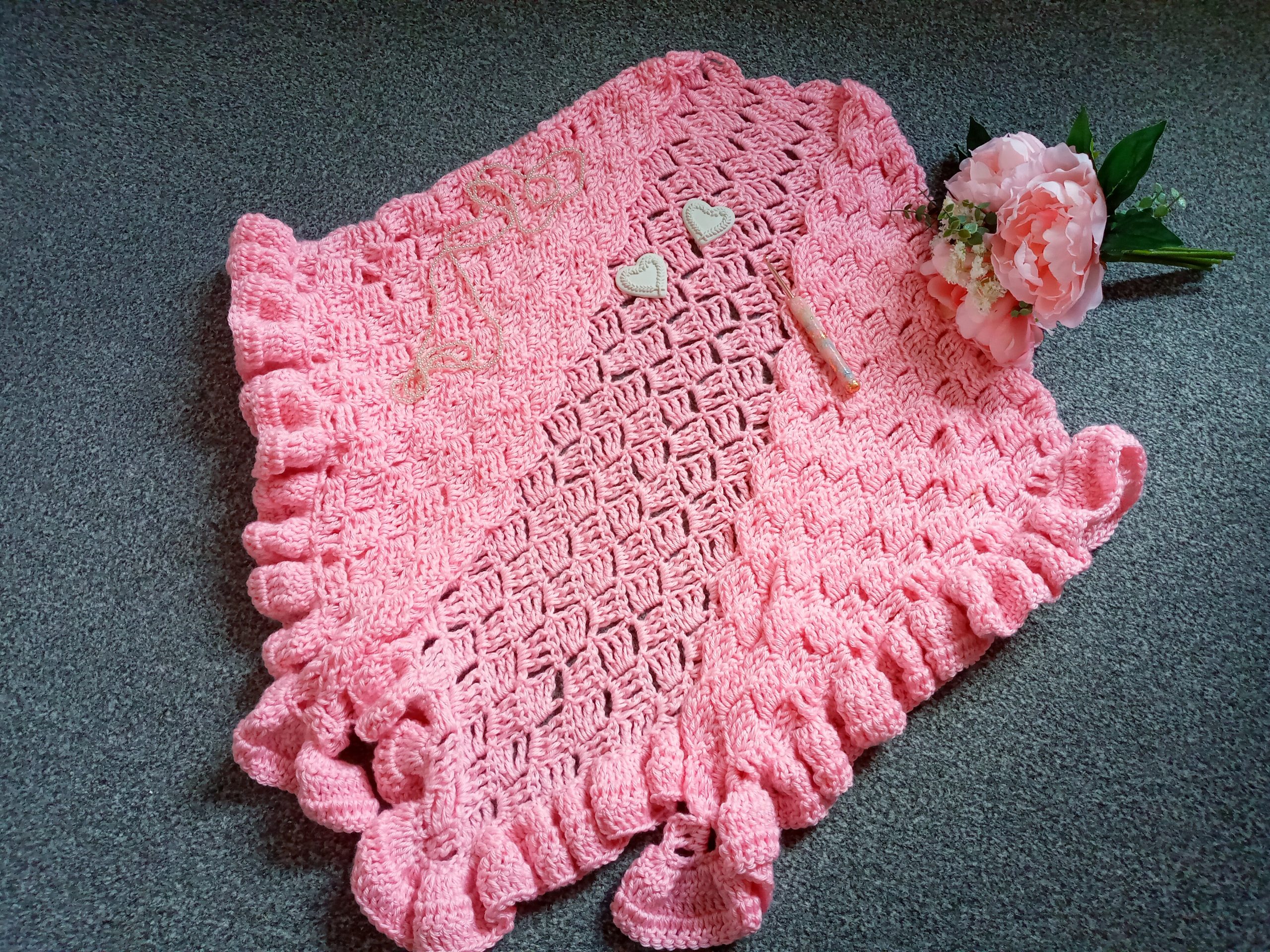 Crochet Vintage Prayer Shawl Free Pattern