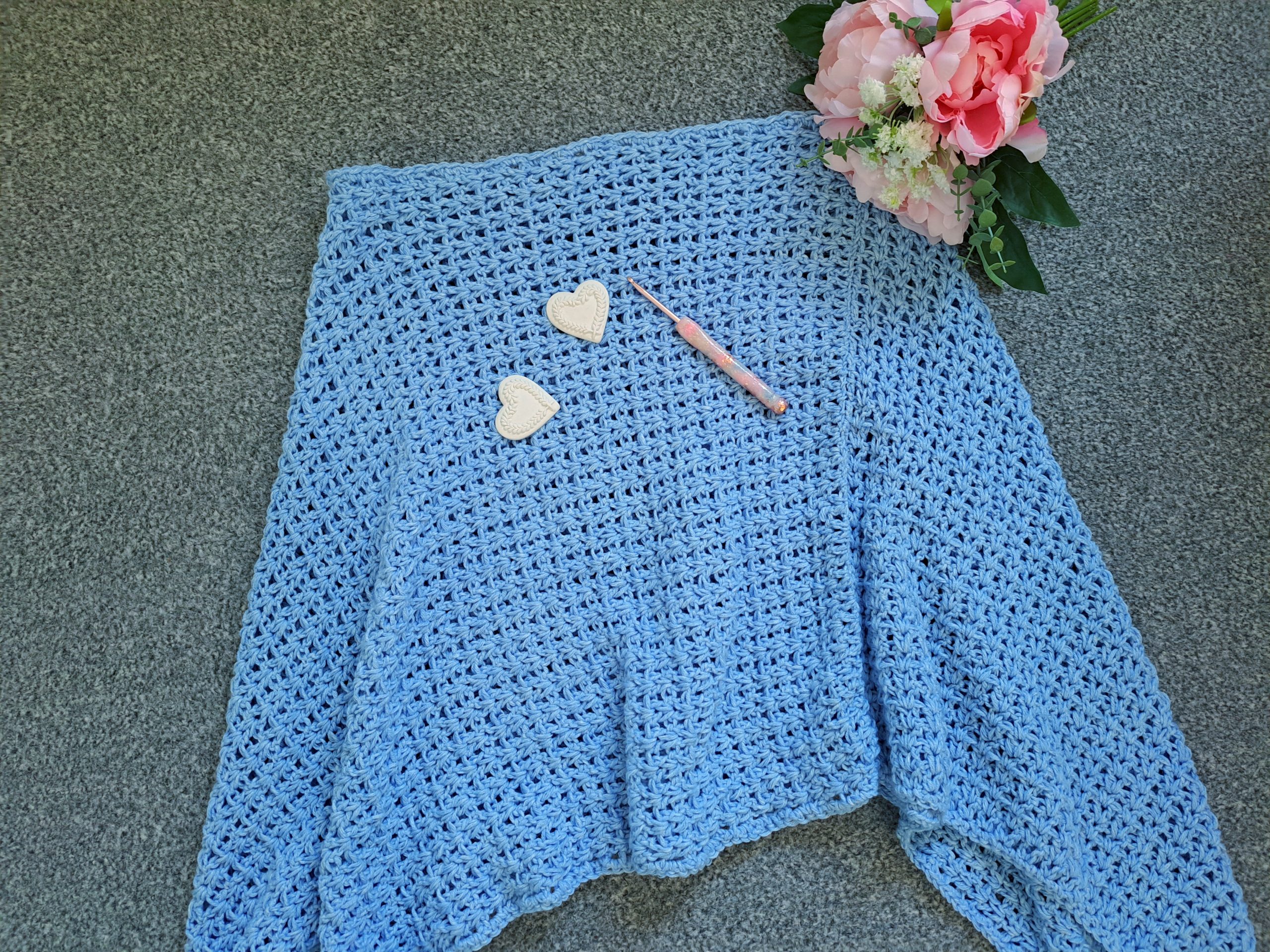 Crochet The Cornflower Poncho Free Pattern
