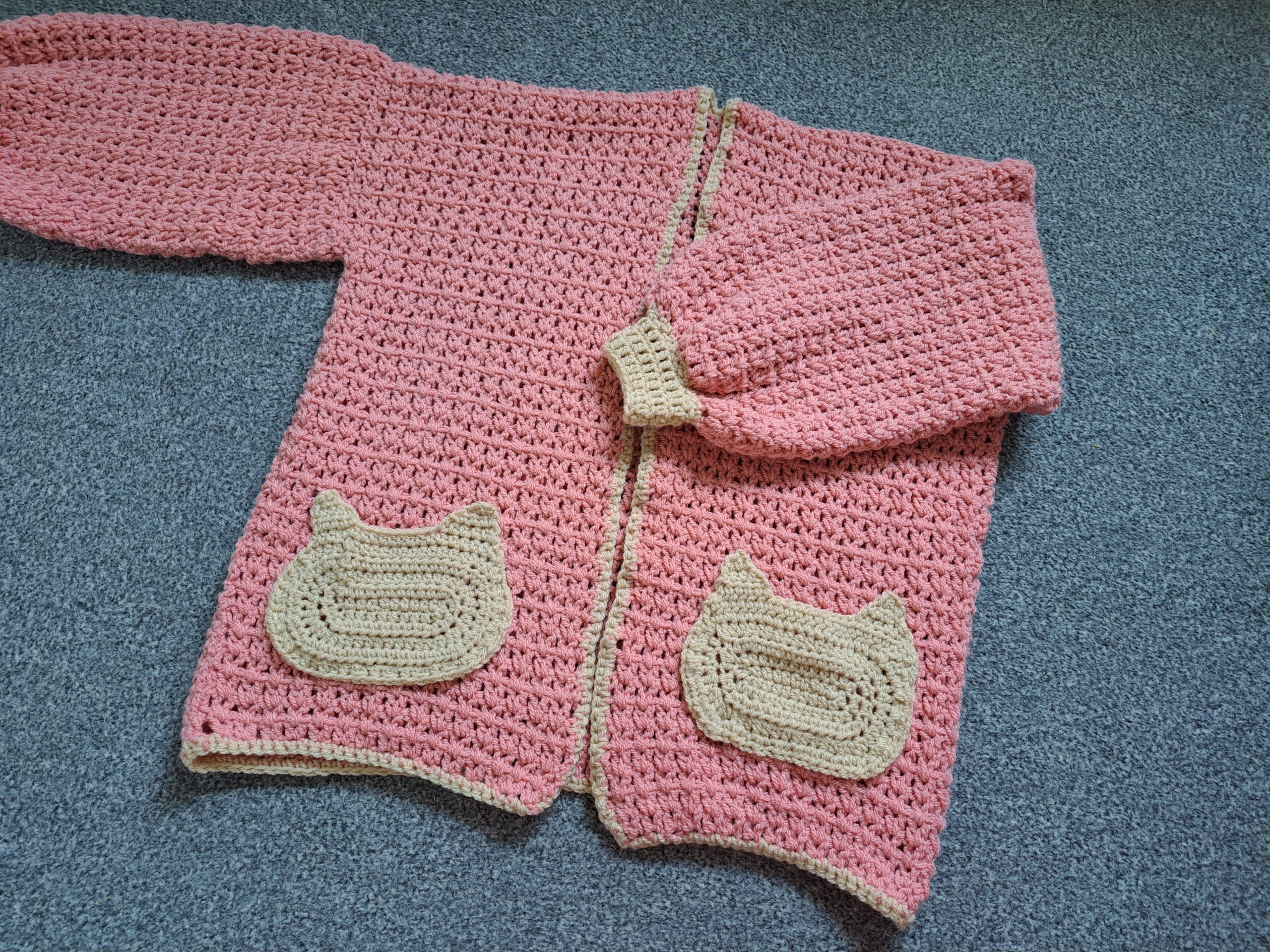 Crochet The Kitty Cat Cardigan Free Pattern