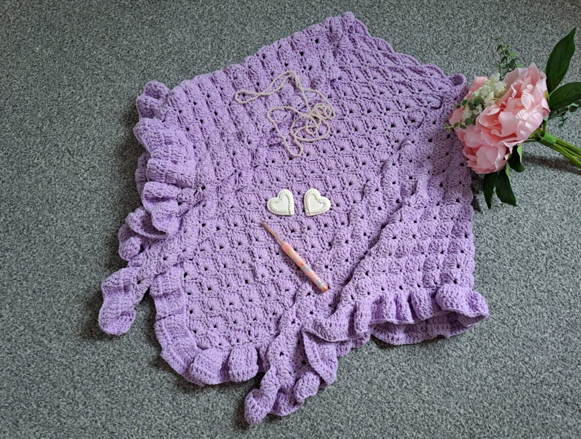Crochet Vintage Lavender Shawl Free Pattern
