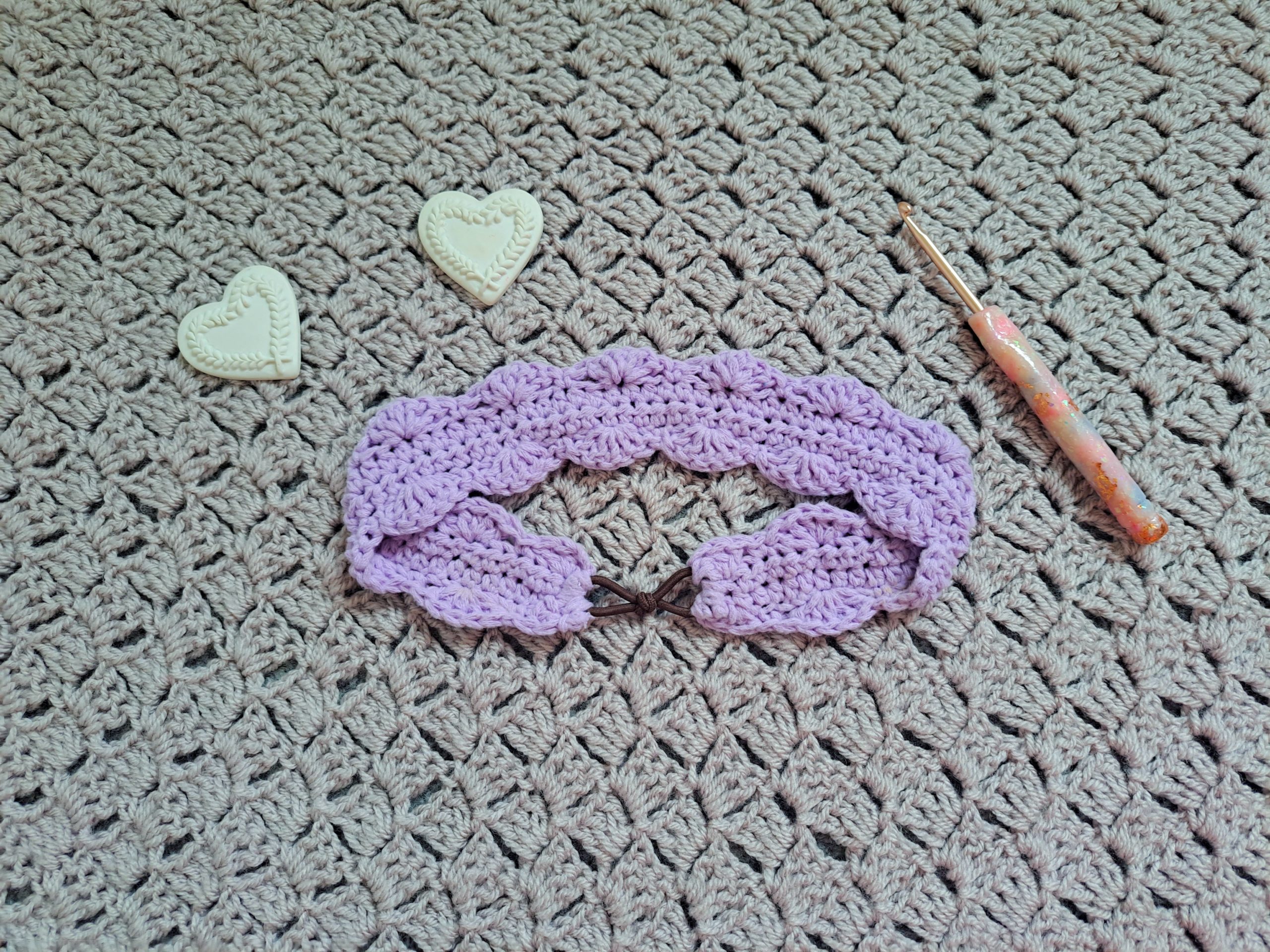 Crochet Easy Shell Stitch Headband Free Pattern