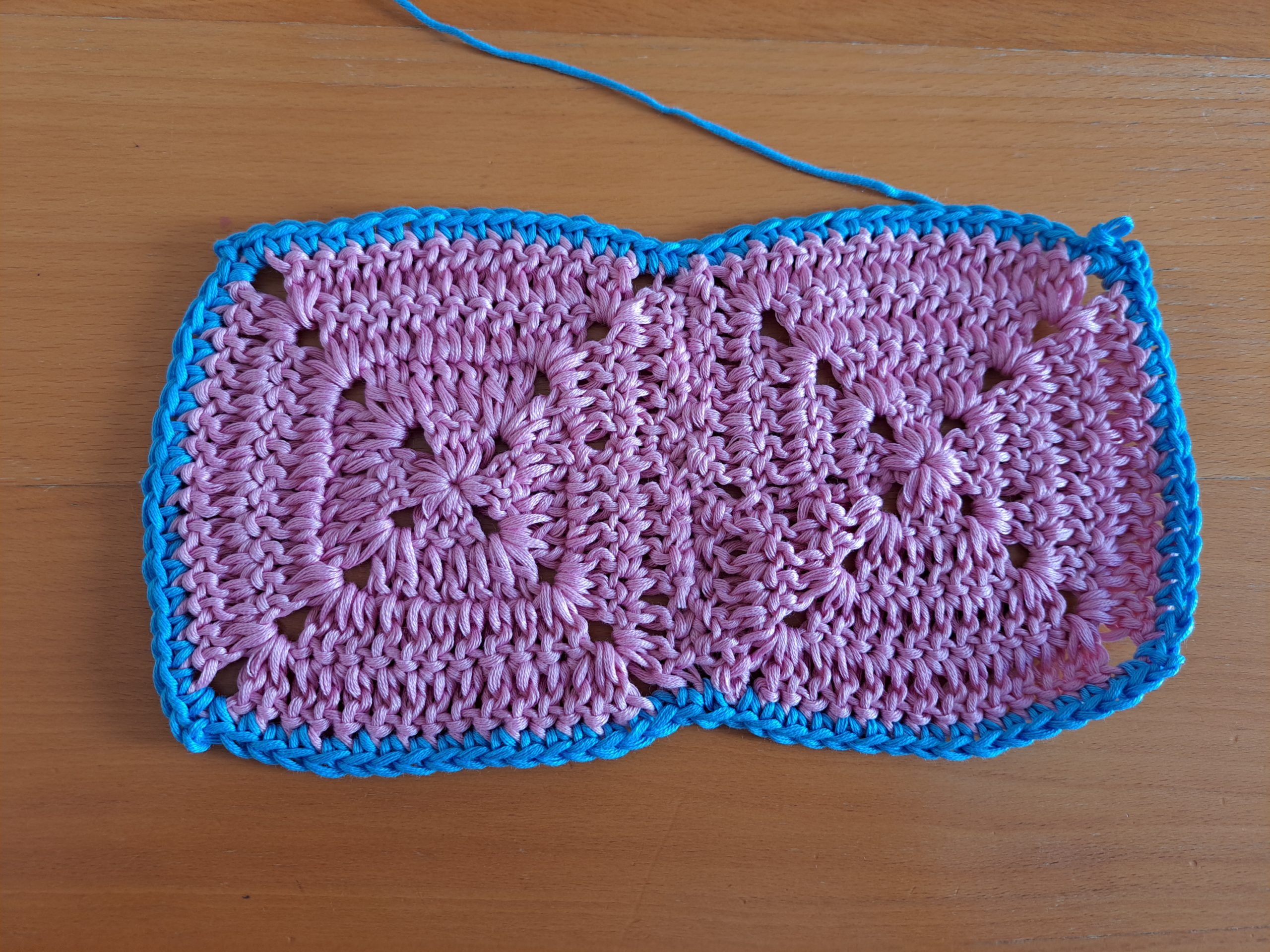 Crochet blue border