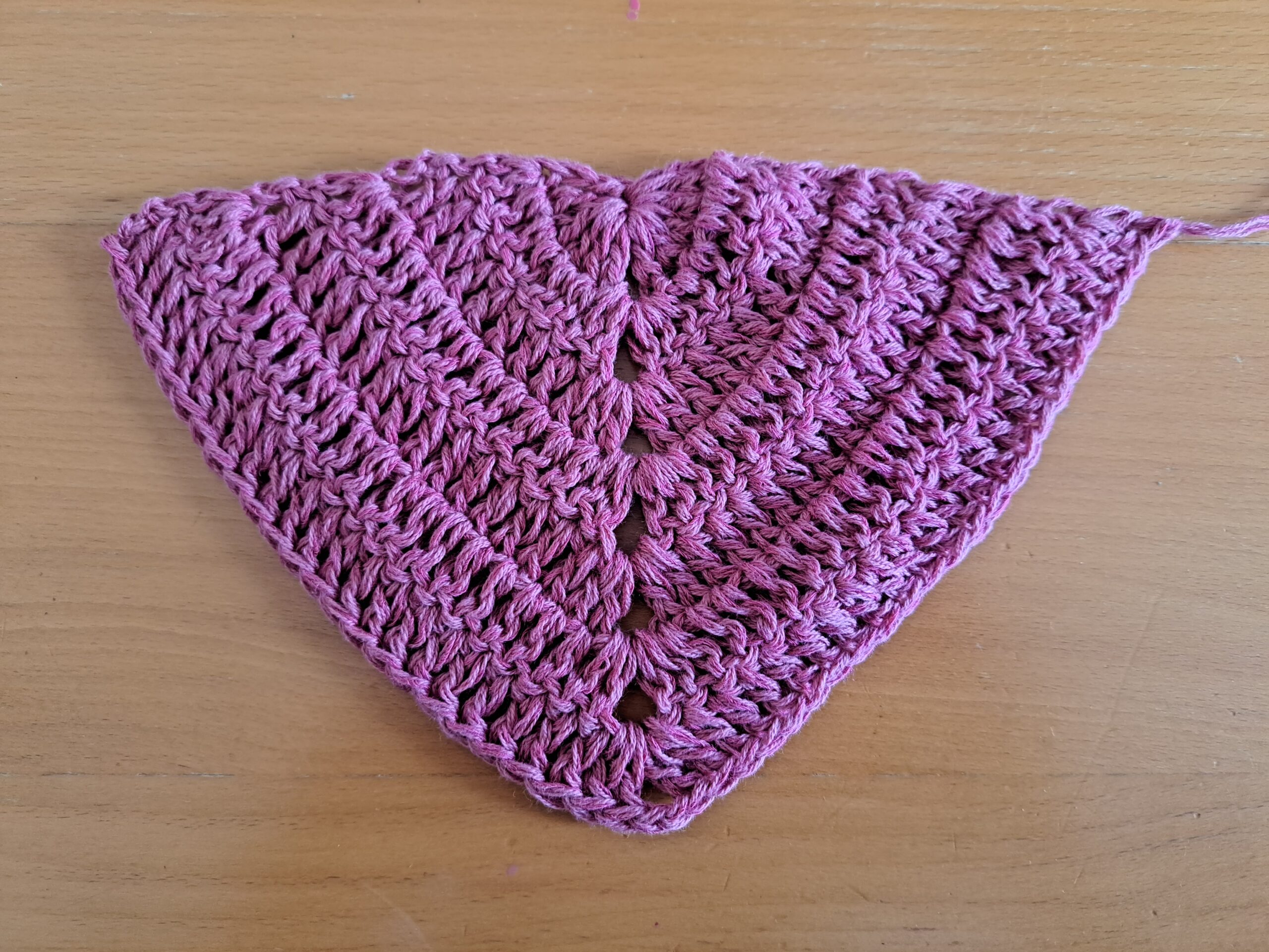 Crochet flap
