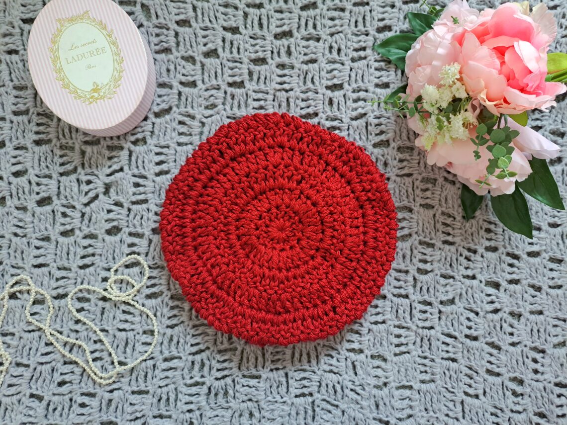Crochet Classic Red French Beret Free Pattern