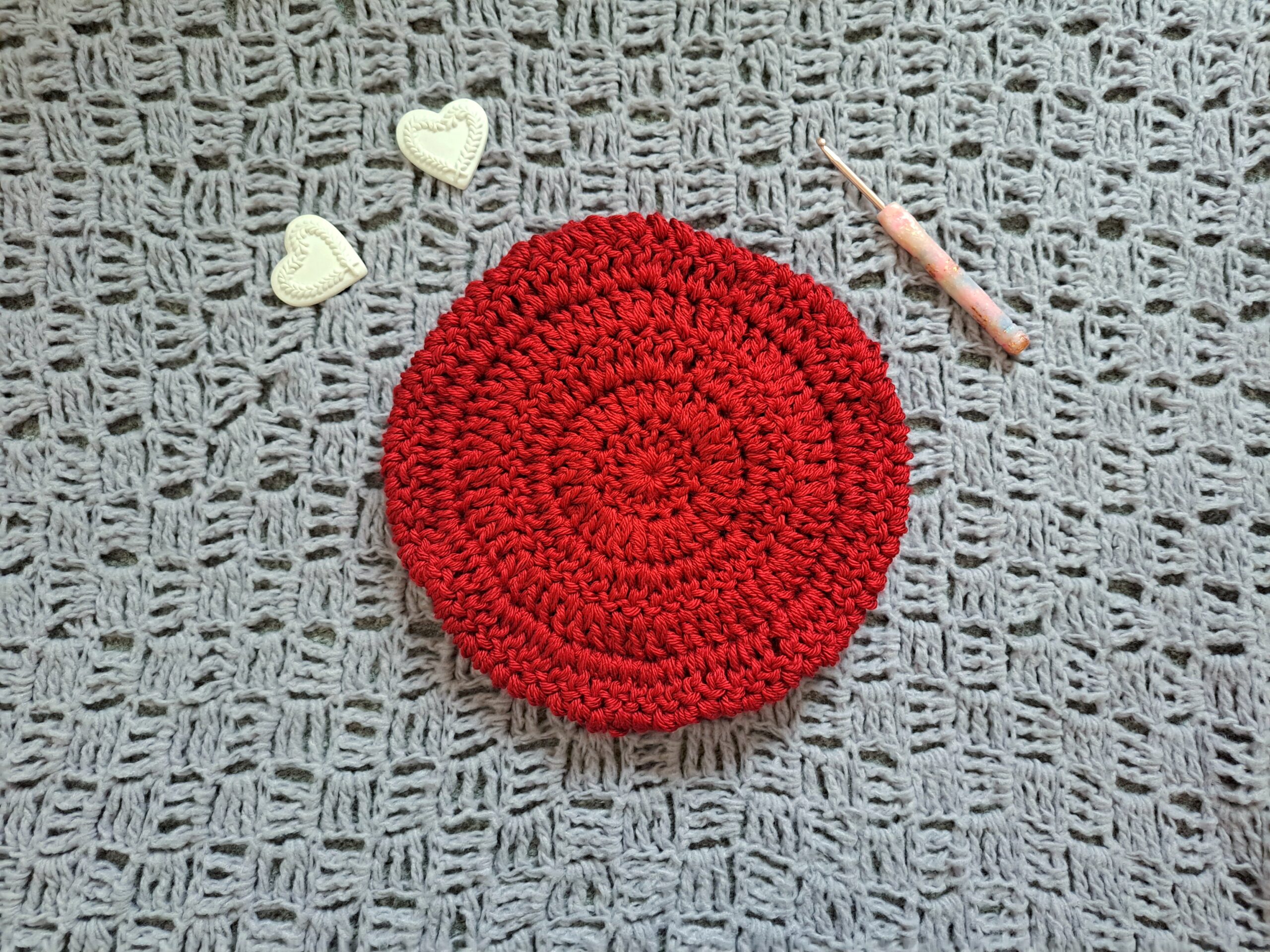 Crochet Classic Red French Beret Free Pattern