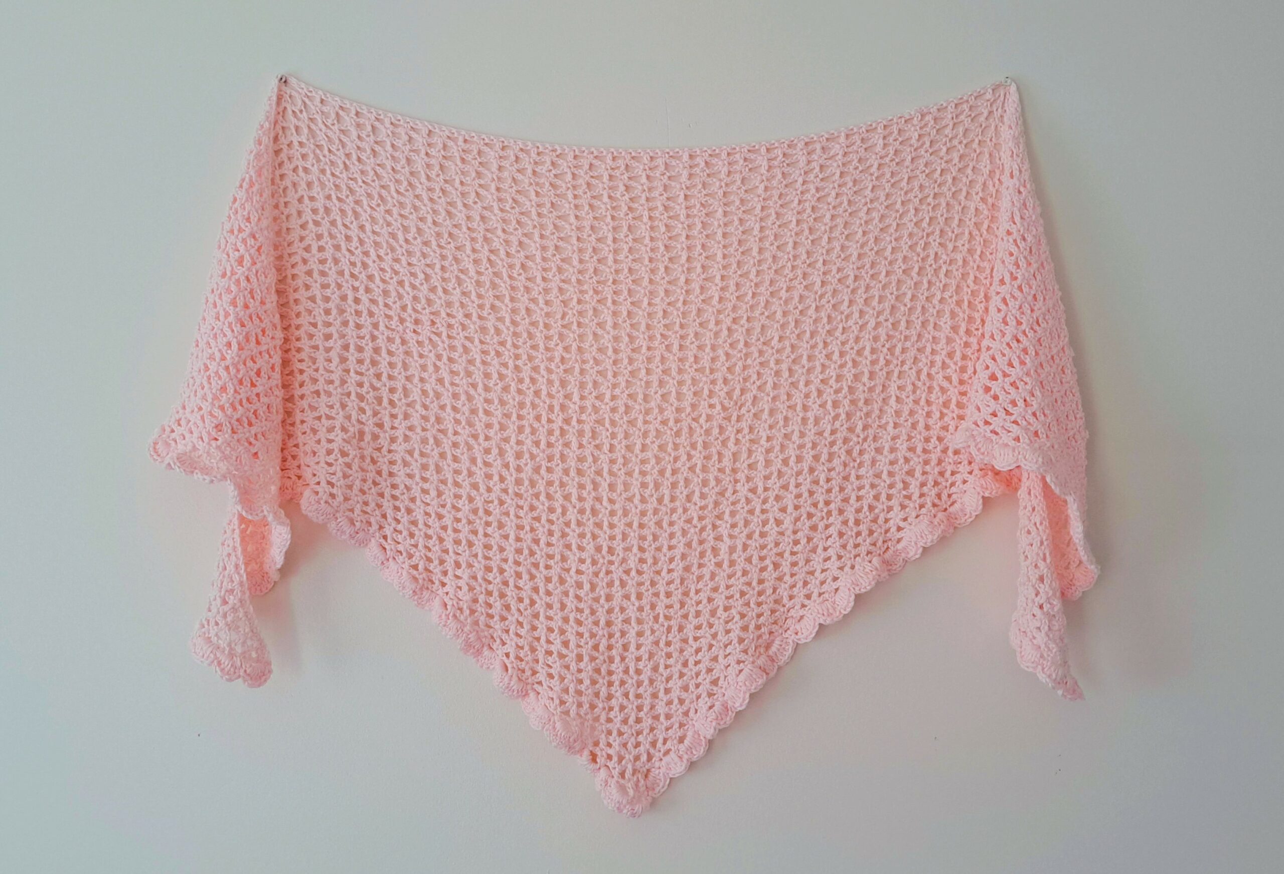 Crochet Romantic Mesh Shawl Free Pattern