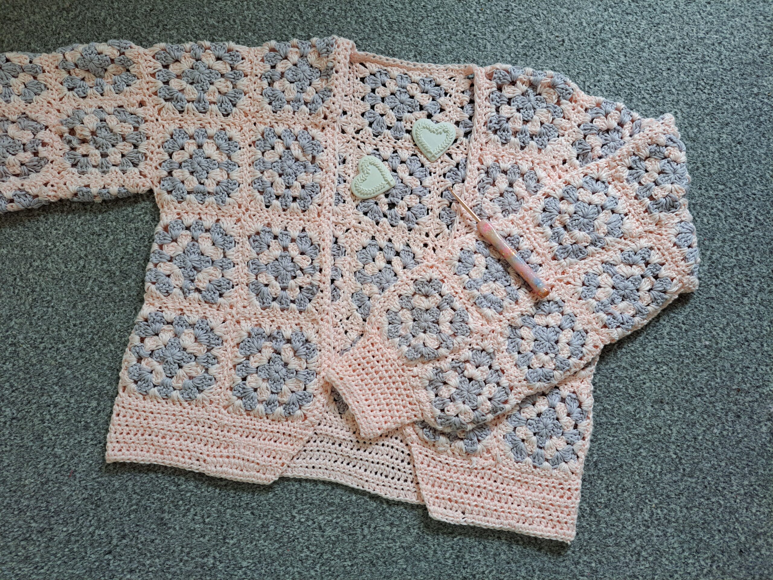 Crochet Pastel Patchwork Cardigan Free Pattern