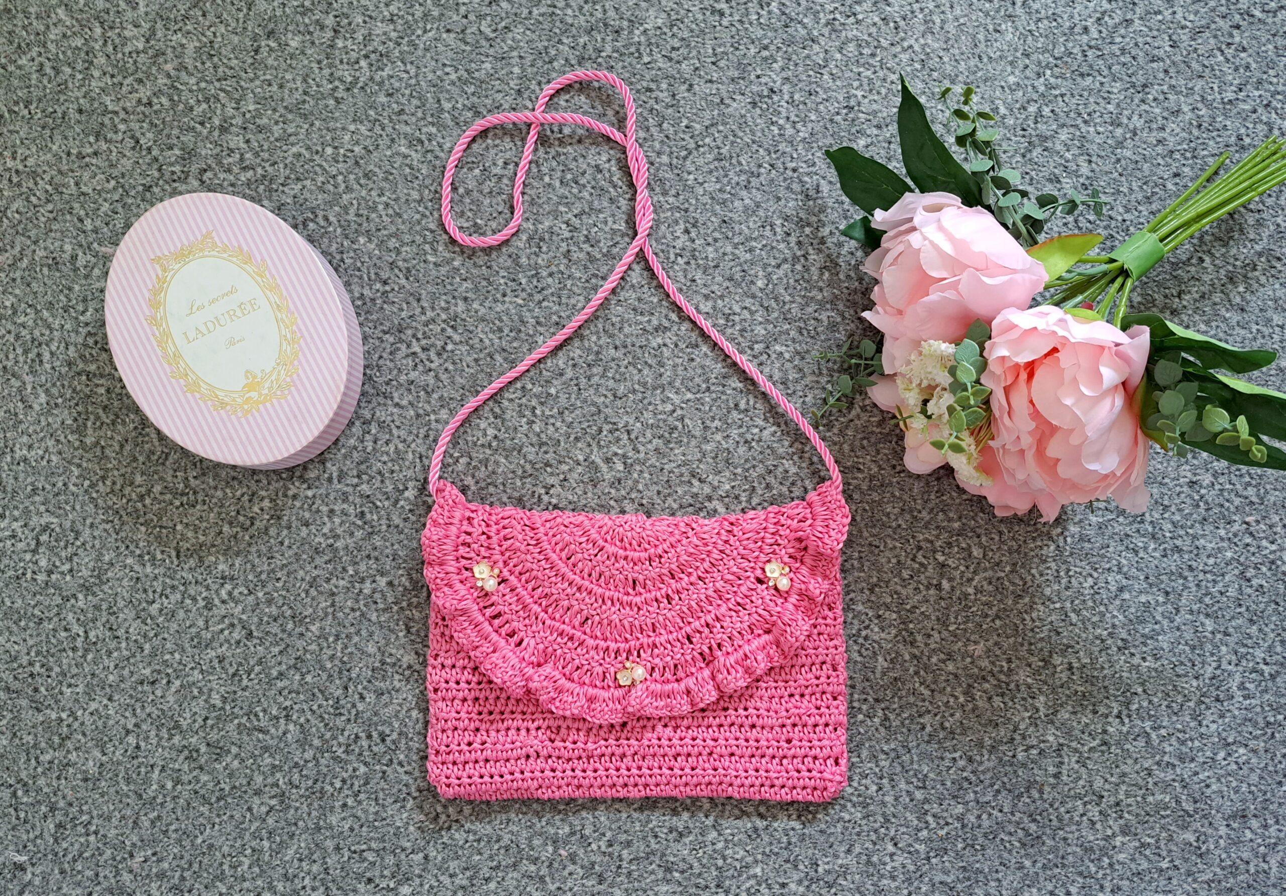 Crochet Romantic Boho Bag Free Pattern