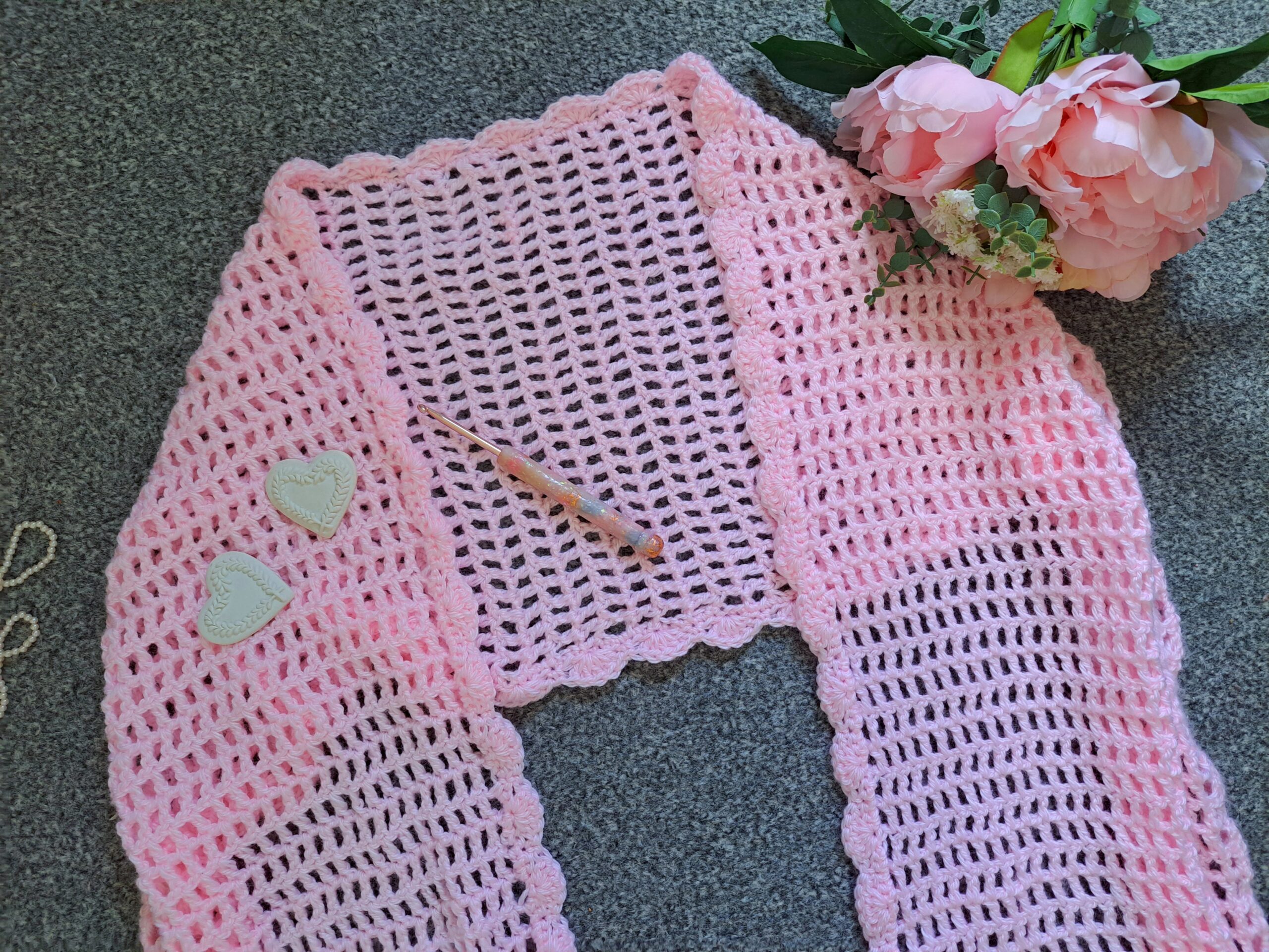 Crochet Edwardian Rose Wrap Free Pattern
