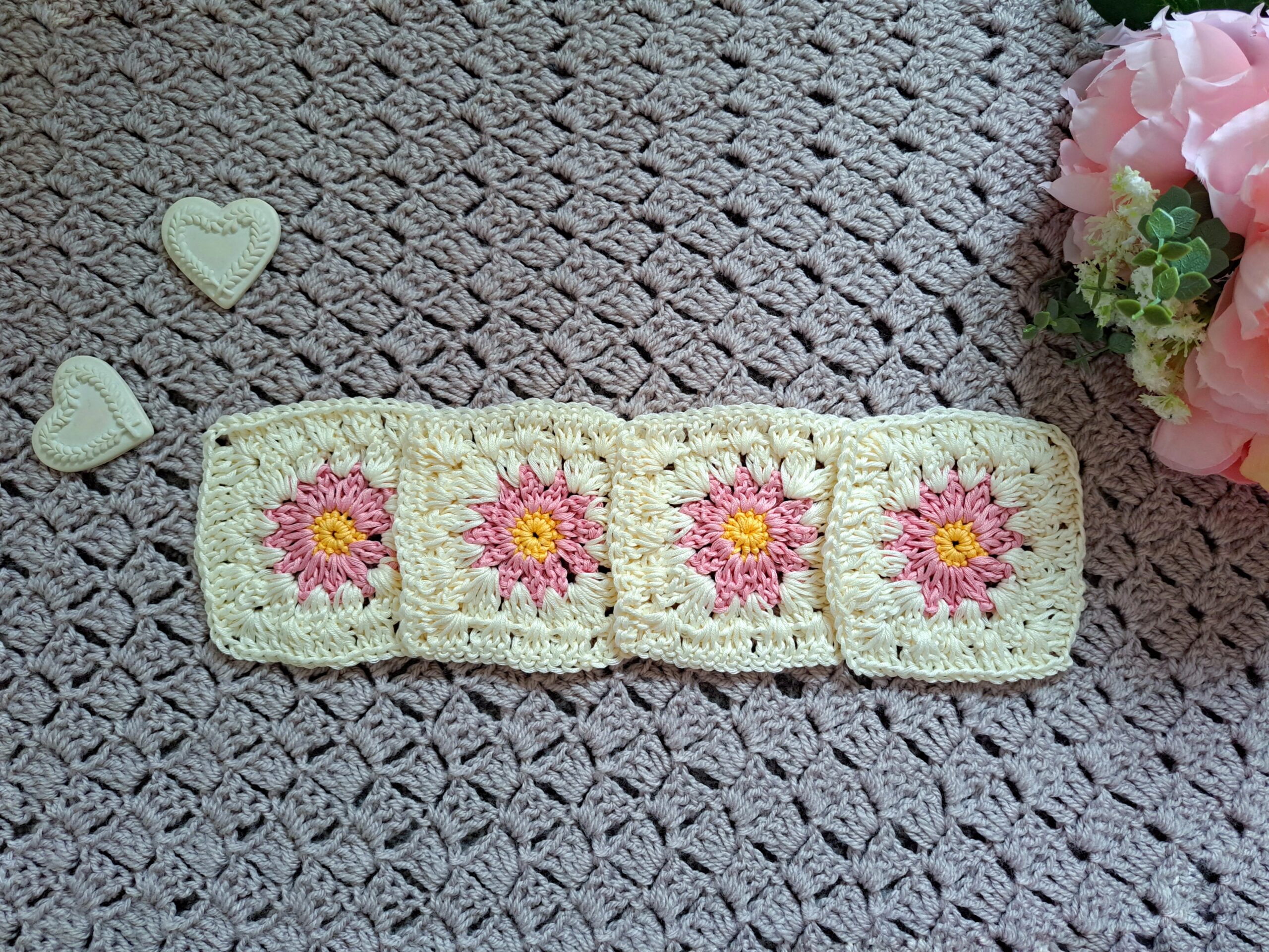 Crochet Flower Granny Square Free Pattern