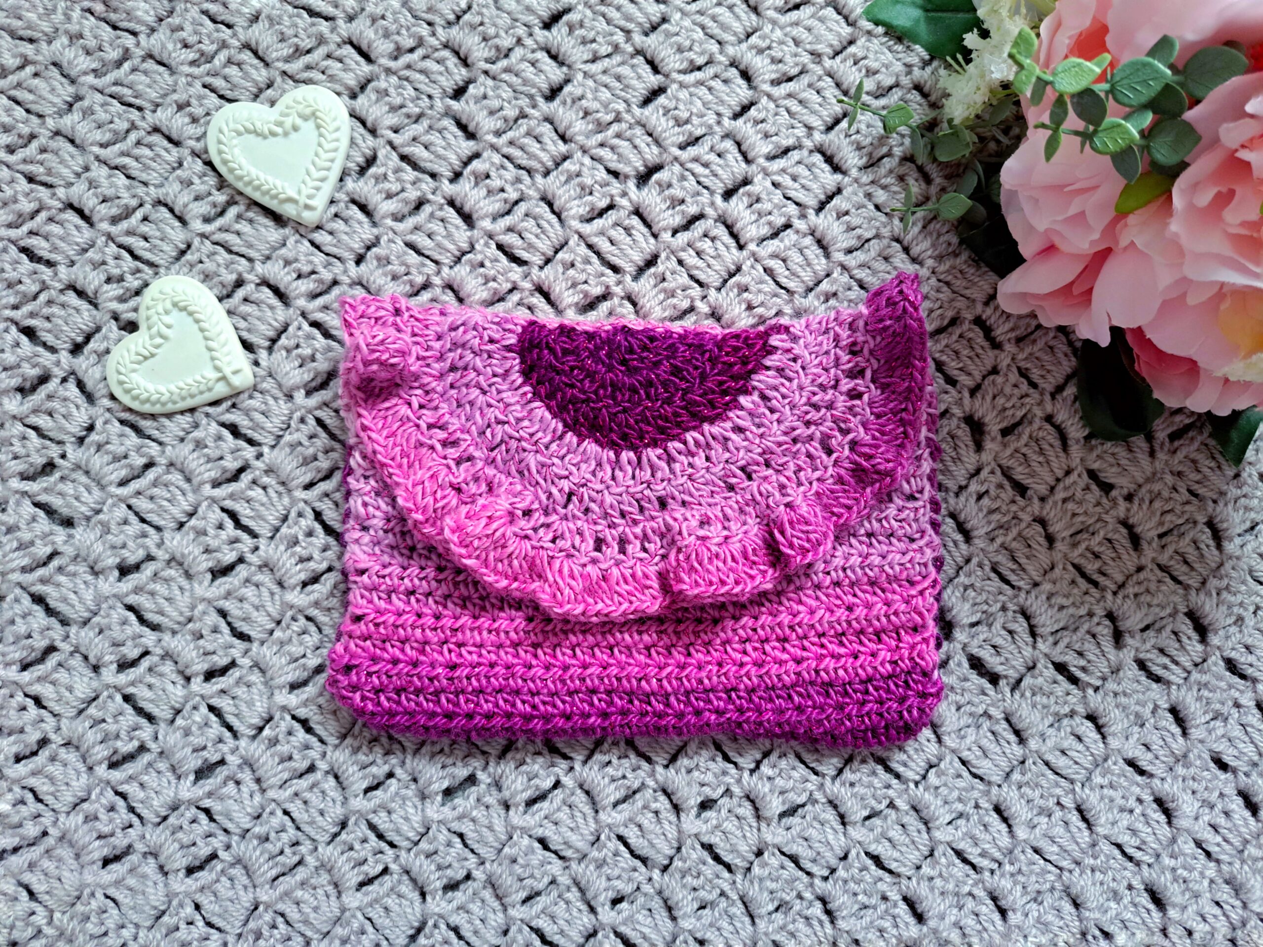 Crochet Christmas Clutch Bag Purse Free Pattern