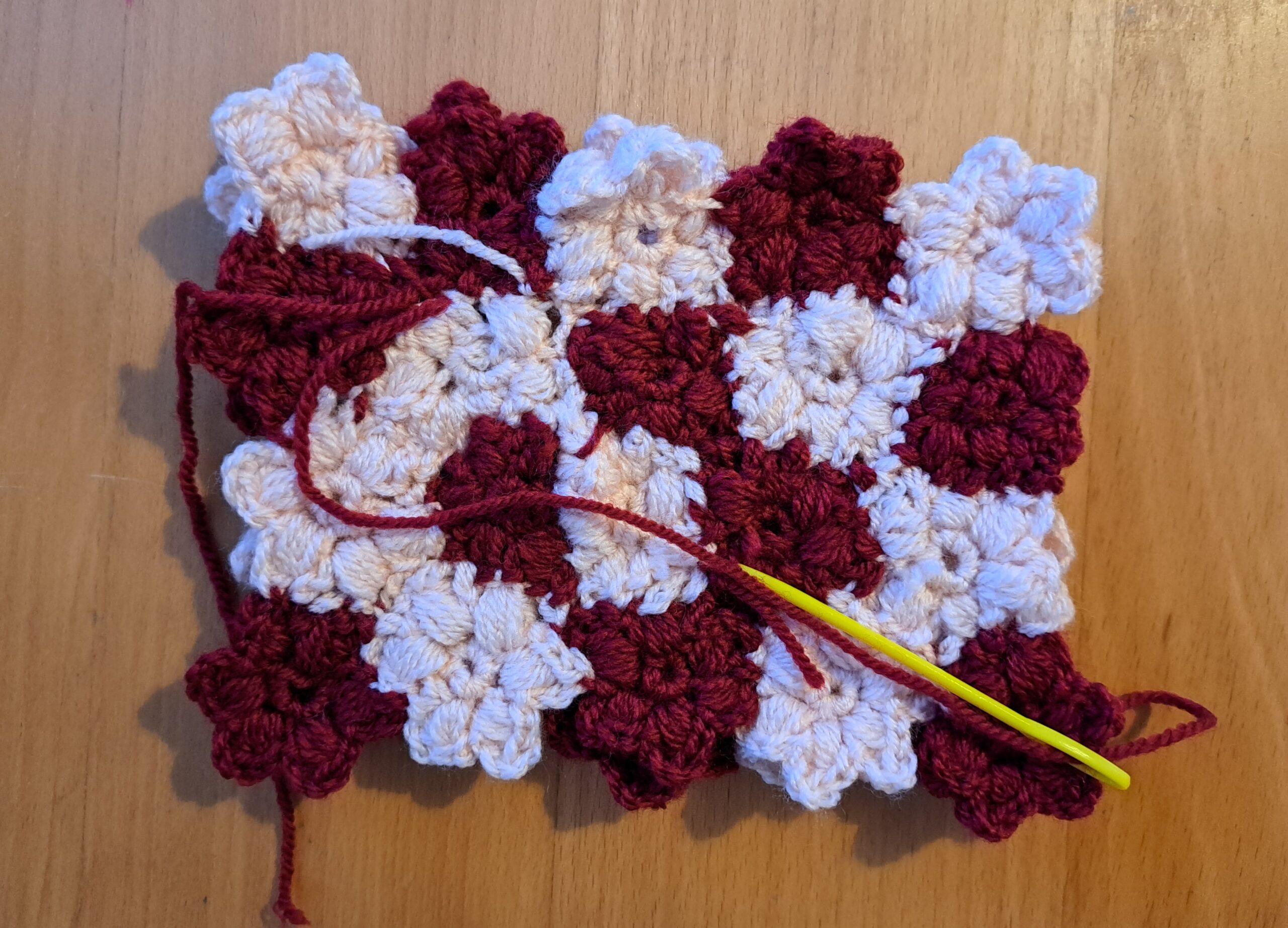 Sew flowers together