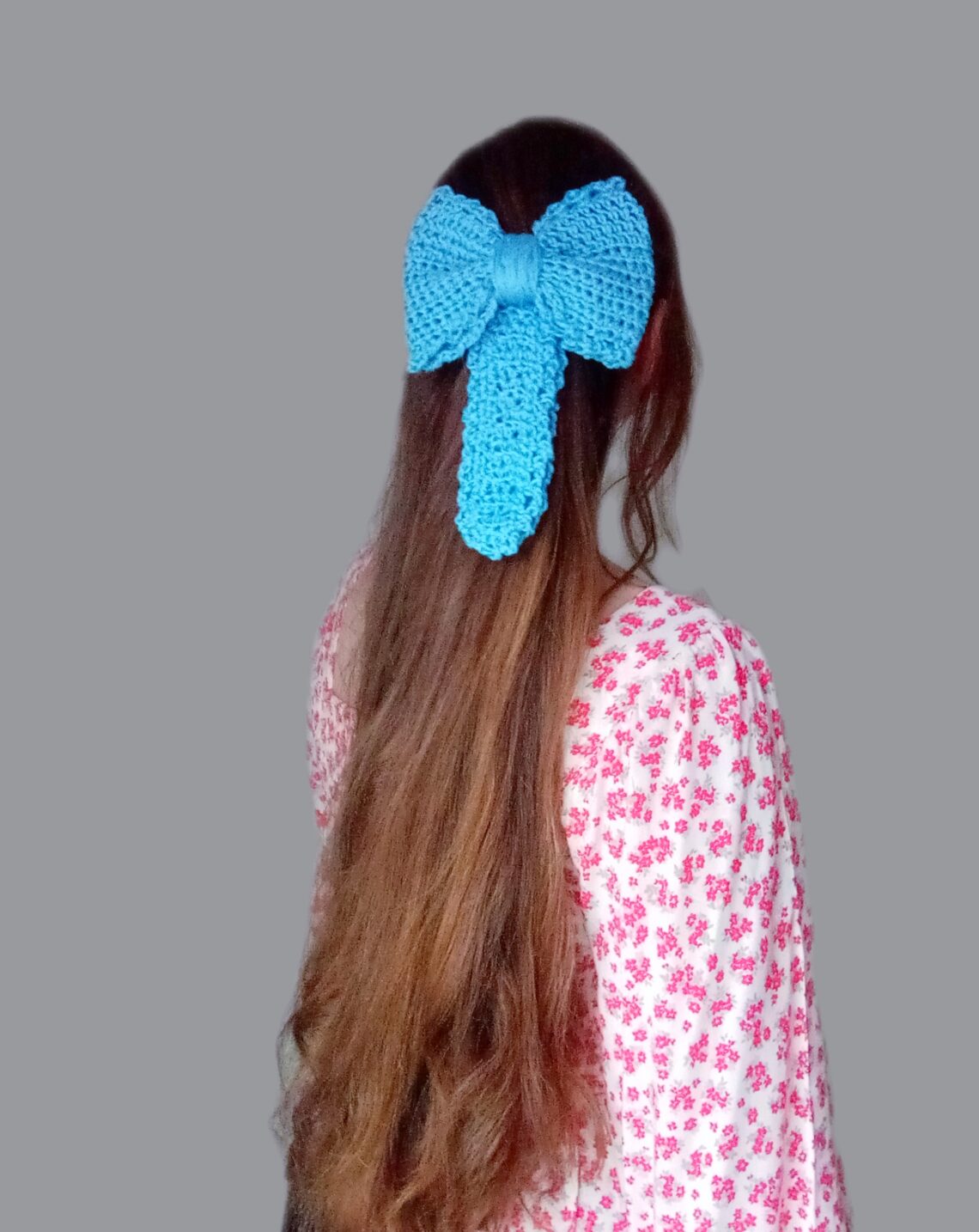 Crochet Dainty Hair Bow Free Pattern
