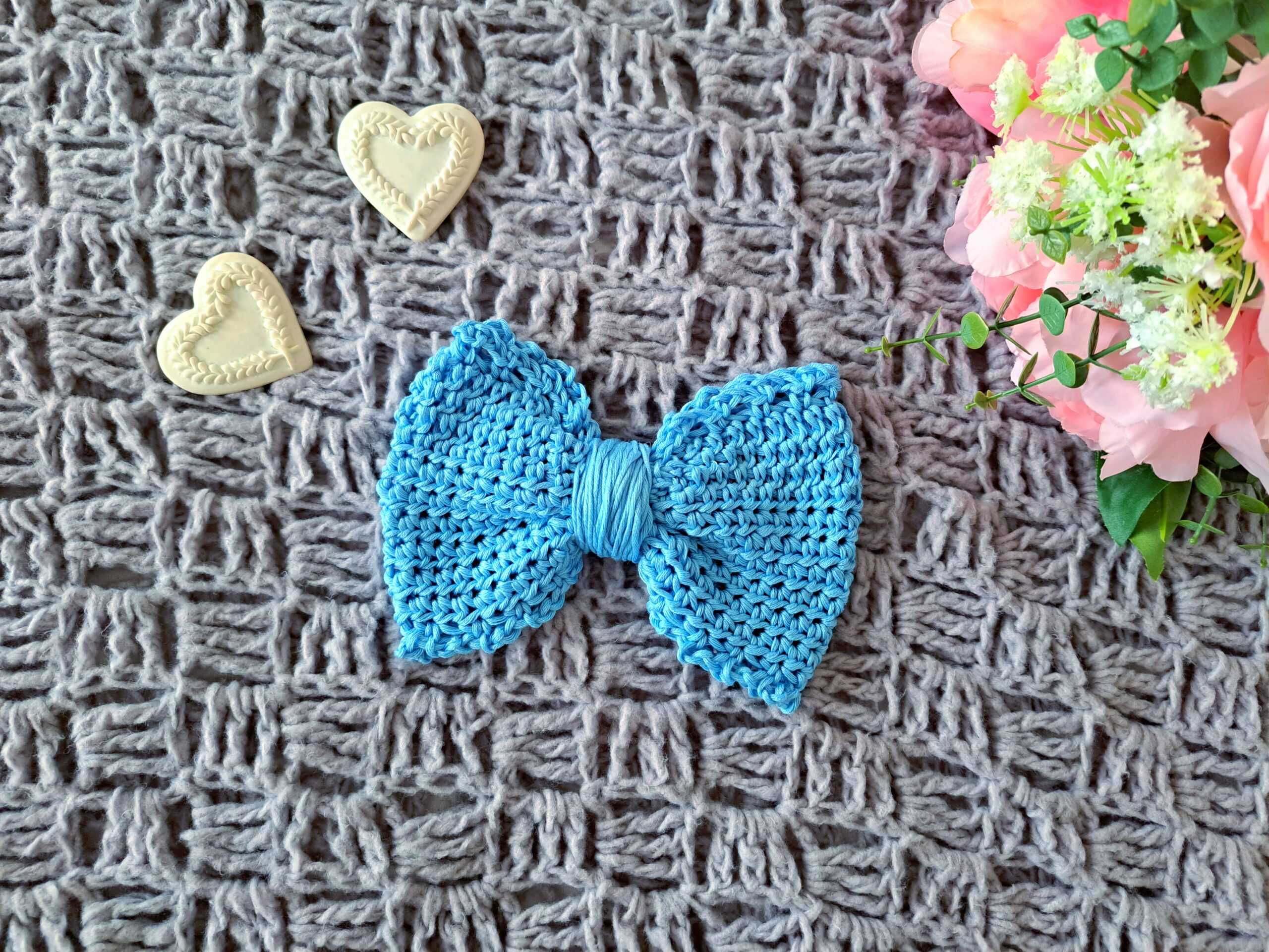 Crochet Romantic Bow Free Pattern