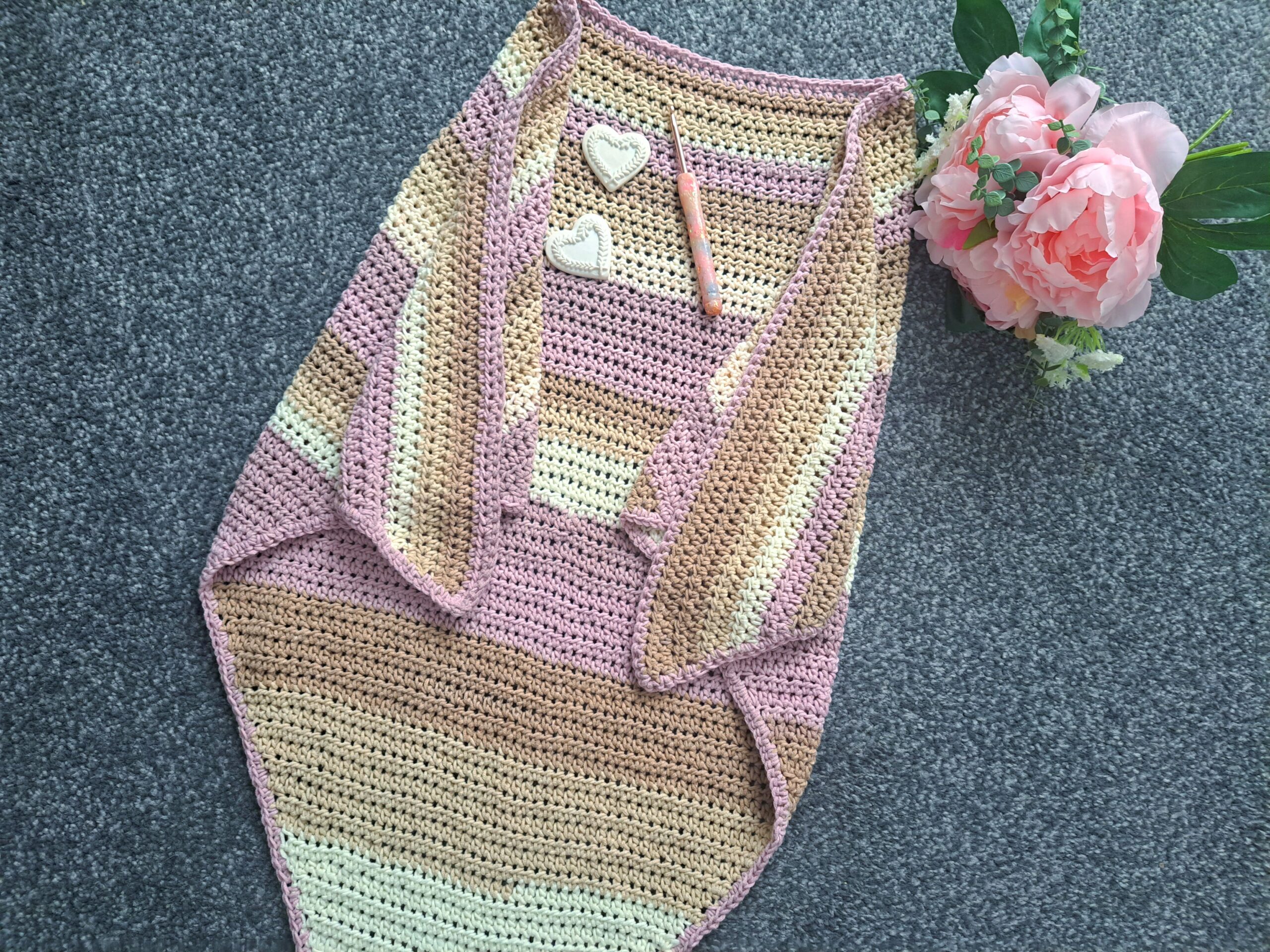 Crochet L'Artiste French Boho Wrap Free Pattern