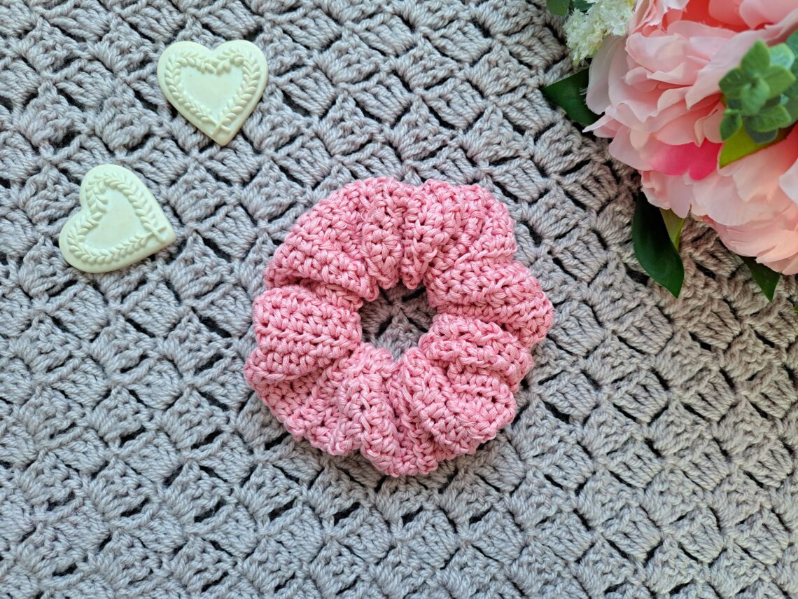 Crochet Easy Silky Scrunchie Free Pattern