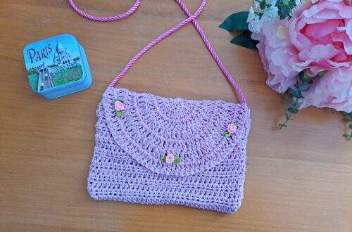Crochet Dainty Envelope Bag Free Pattern