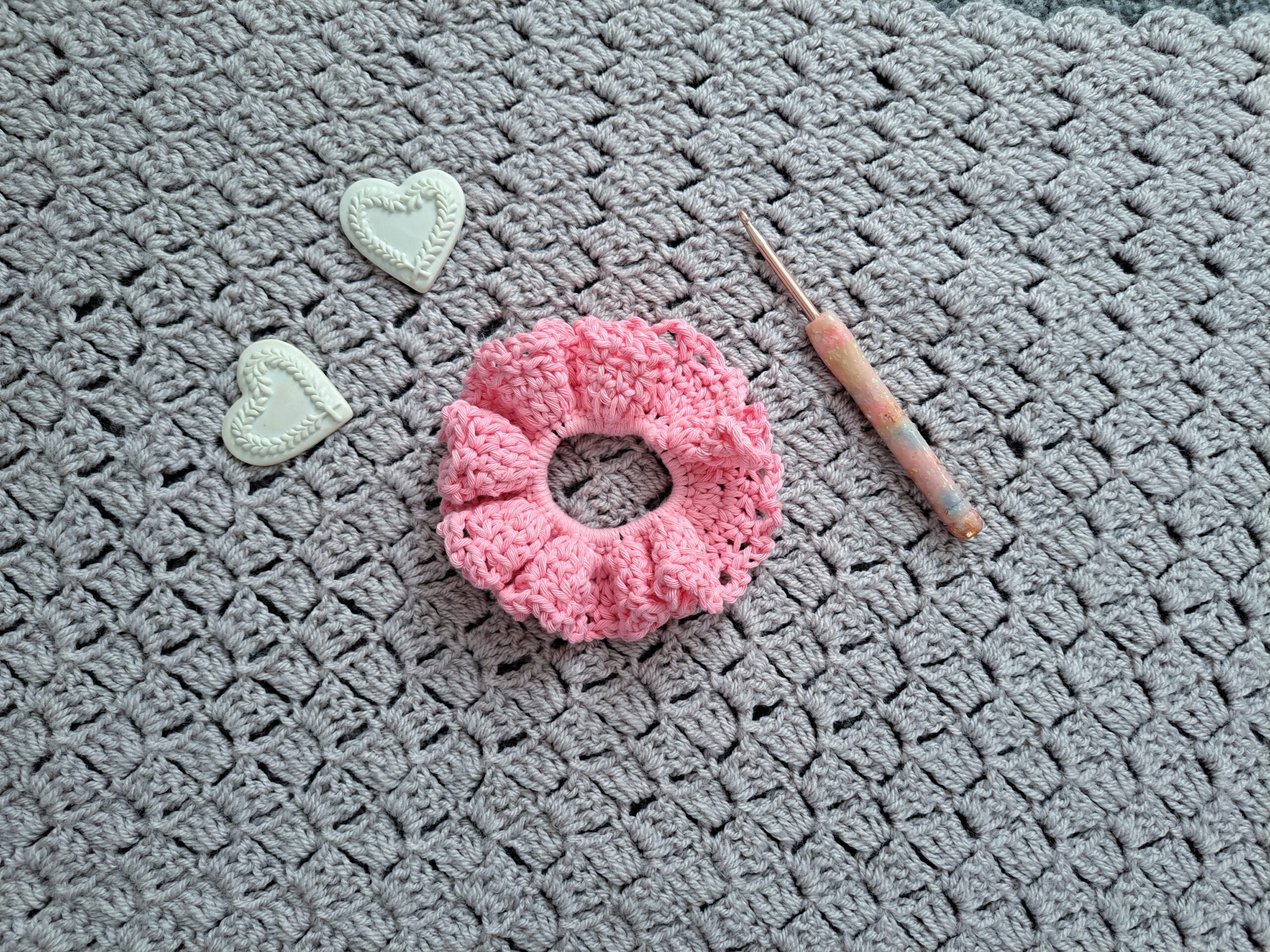 Crochet Easiest Scrunchie Ever Free Pattern